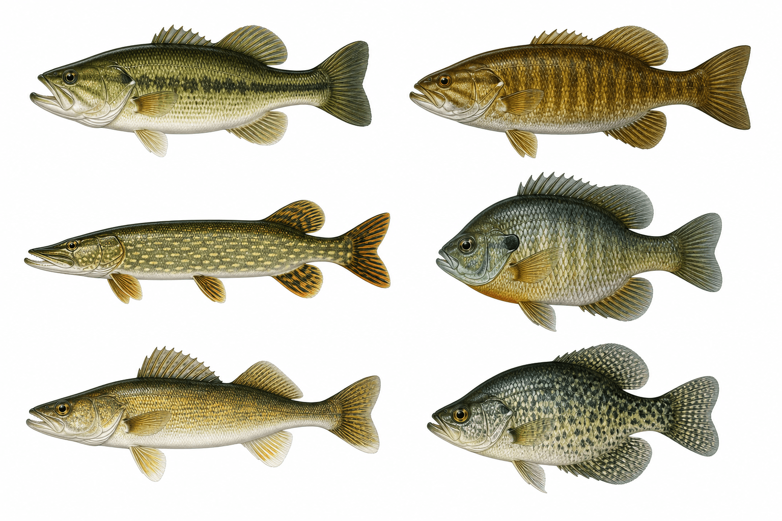 Bobbr fish collection illustrations